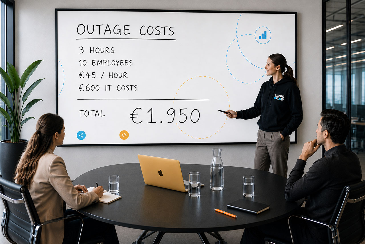 Een softwarestoring kost al snel duizenden euro's per incident